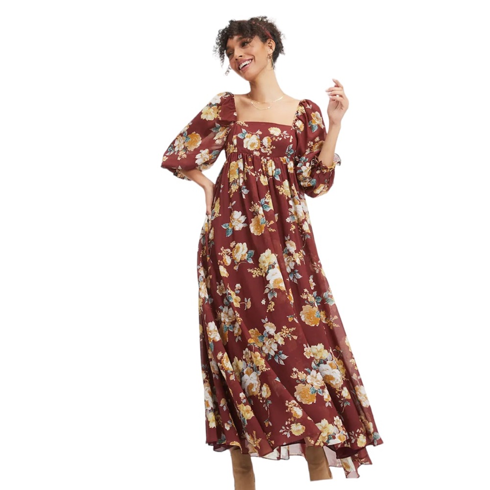 NWT VICI Chiffon Floral Maxi Dress - Picture 1 of 5